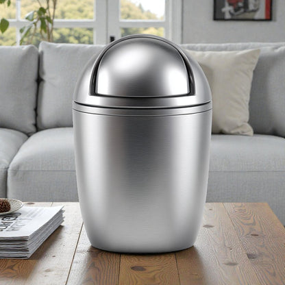 Stainless Steel Mini Swing-Top Trash Can